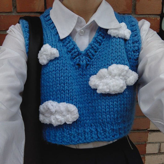 Hand Crocheted Cardigan Pour Femme