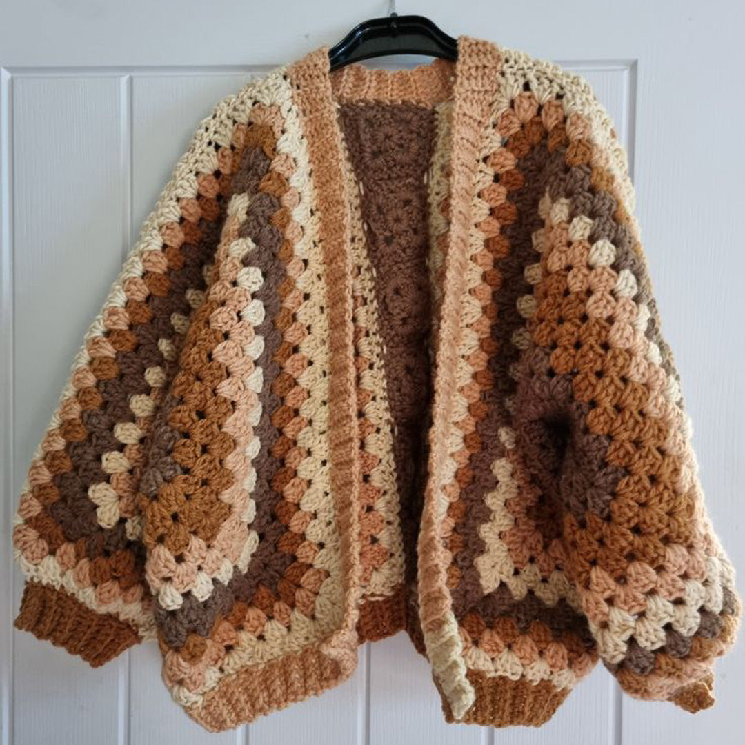 Hand Crocheted Hexagon Cardigan